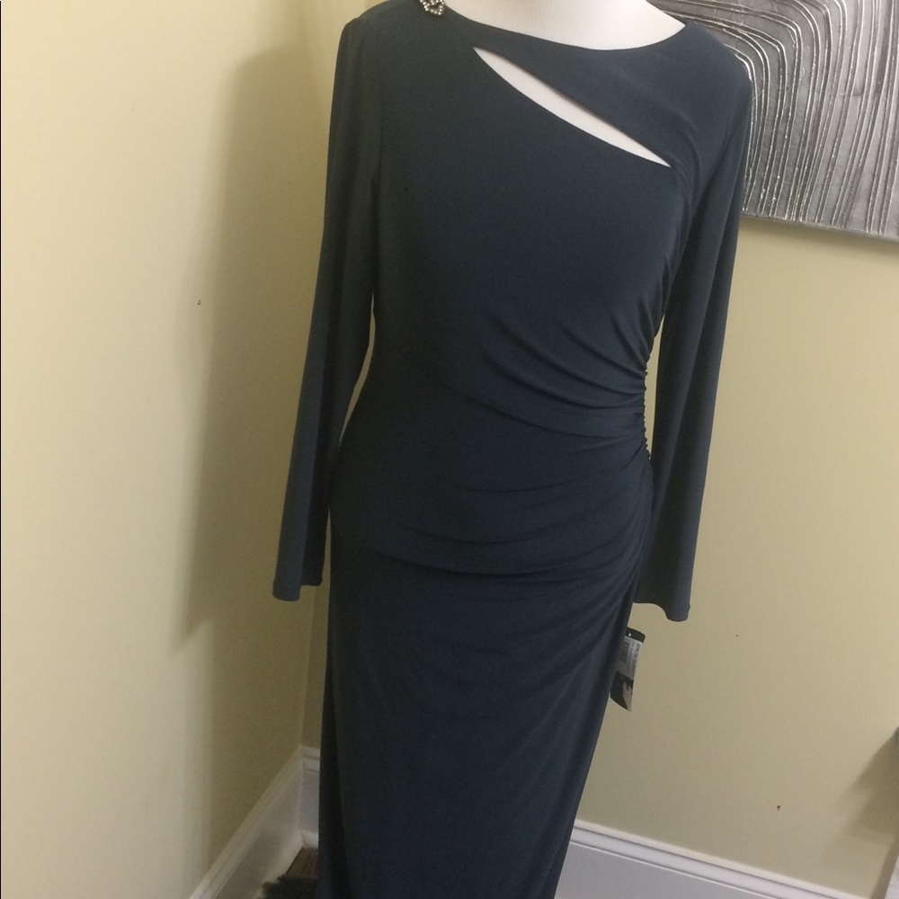 Ralph Lauren Steel Gray Formal Dress size 12